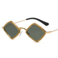 Square Luxury Sunglasses women Brand Designer Ladies Oversized Rhinestone Sunglasses Men eyeglasses For UV400